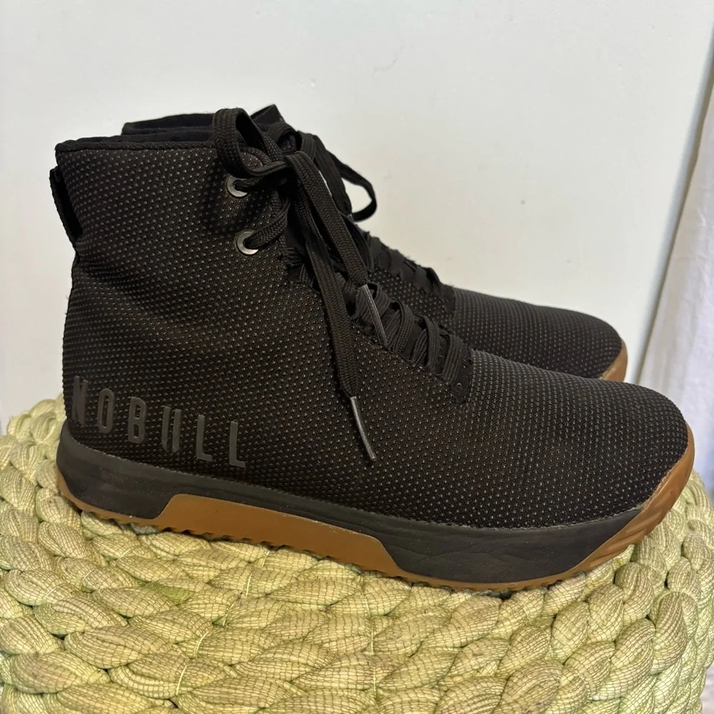 NOBULL Black High-Top Sneakers with Gum Outsole - Picture 4 of 10